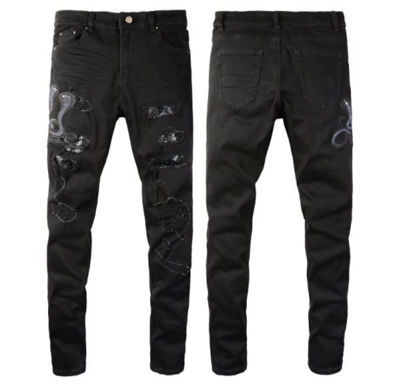 Dark Snake Jeans