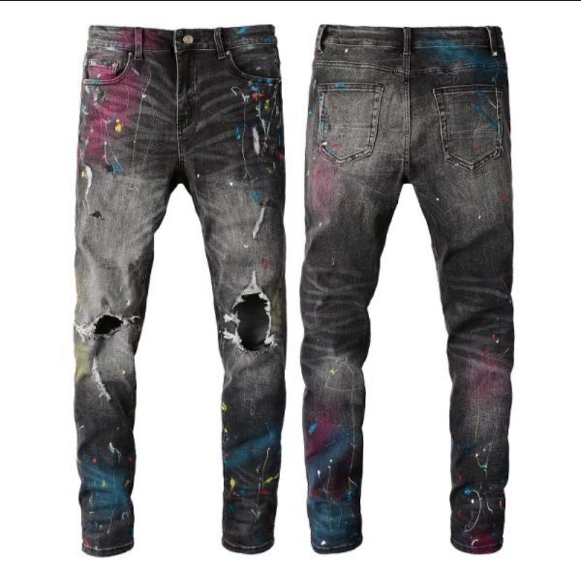Paint Splash Jeans