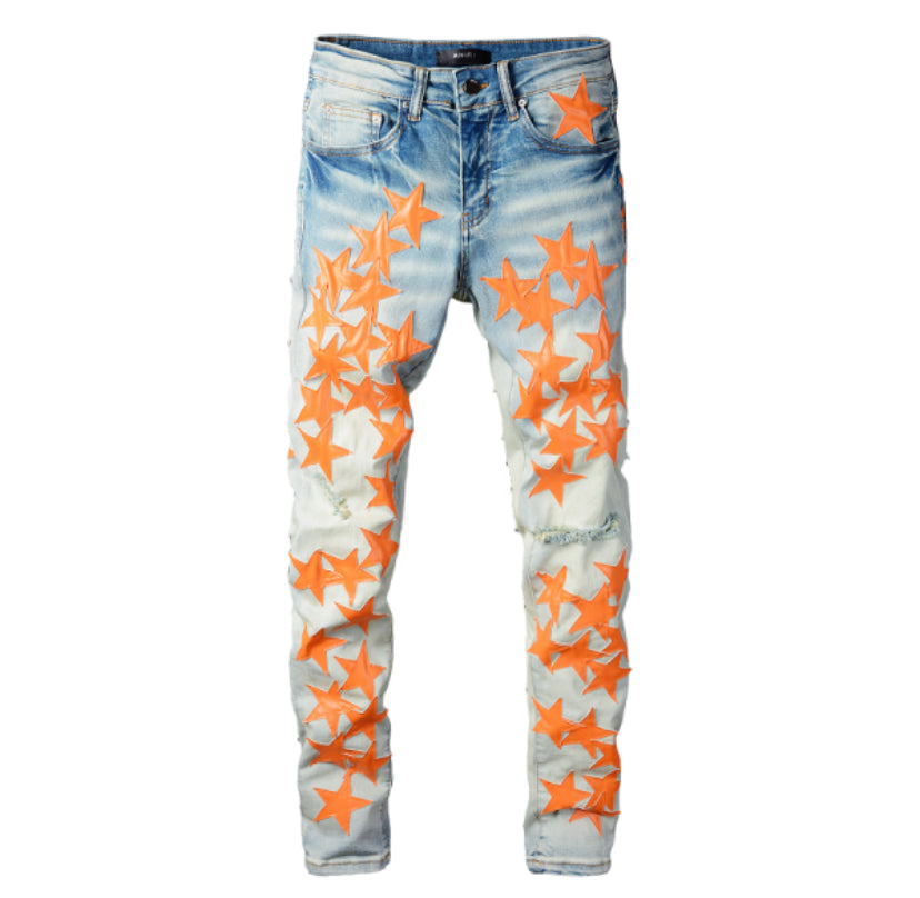 Orange Star Jeans