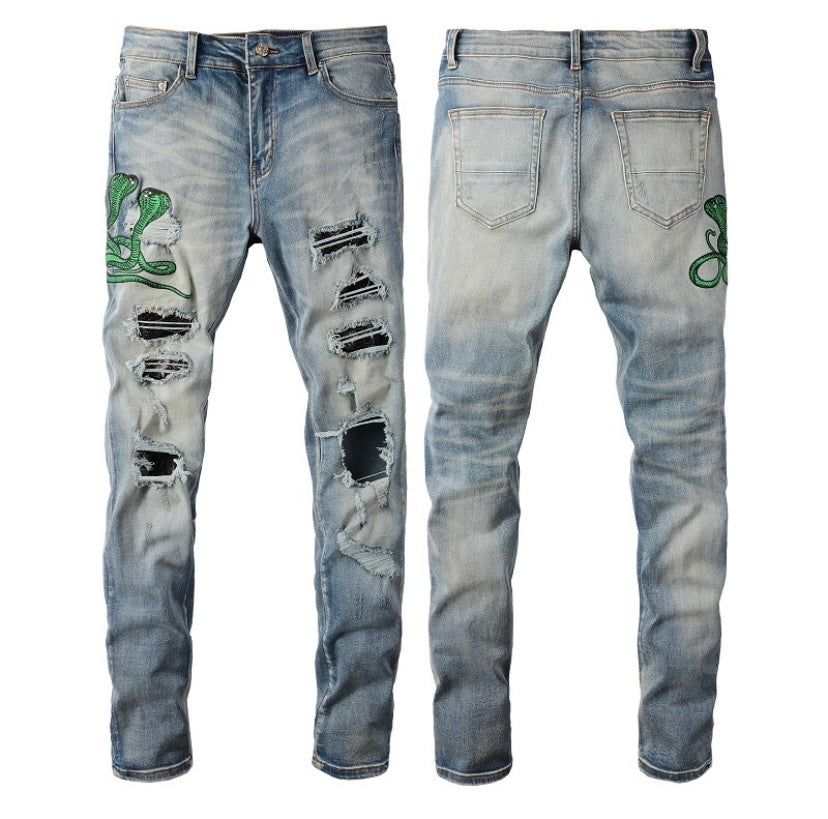 Green Snake Jeans