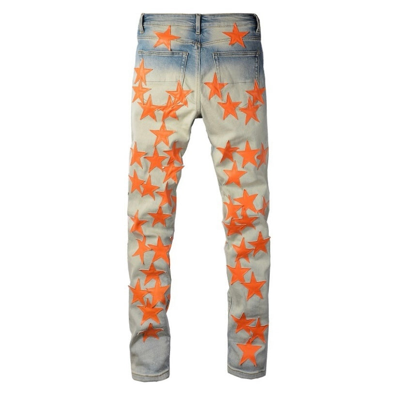 Orange Star Jeans